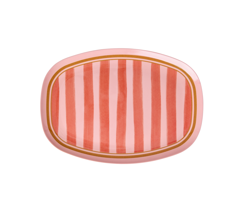 rice - Dinerbord - Organic Stripes print