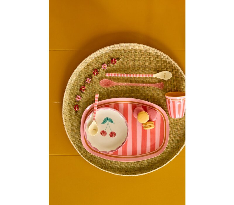 rice - Dinerbord - Organic Stripes print