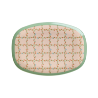 rice - Dinerbord - Checkered Stencil Print