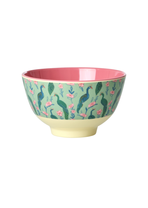 RICE Kleine Kom - Peacock Power Print - rice