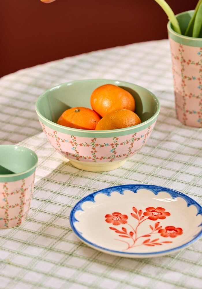 rice - Medium Kom - Checkered Stencil print