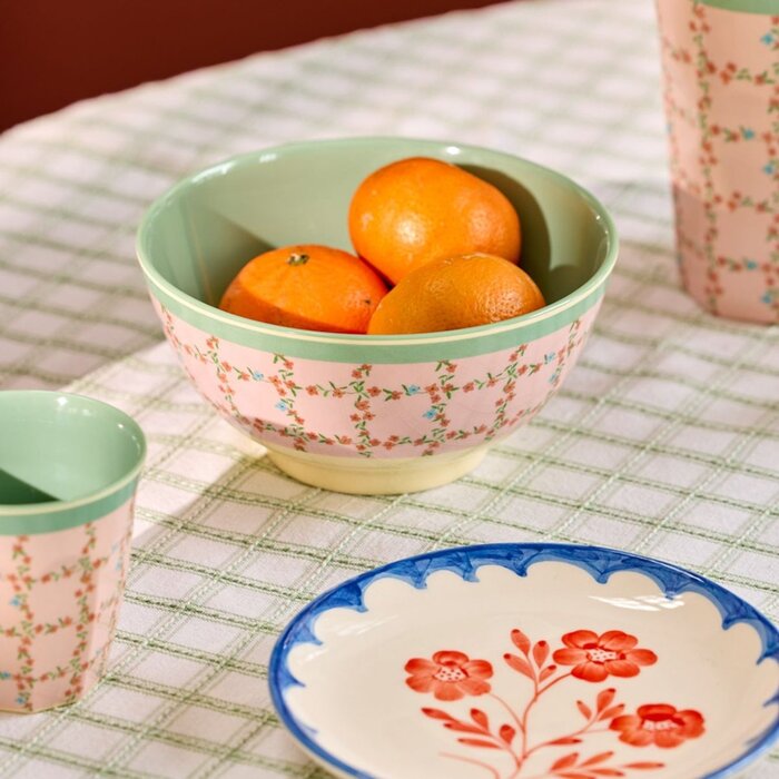 rice - Medium Kom - Checkered Stencil print