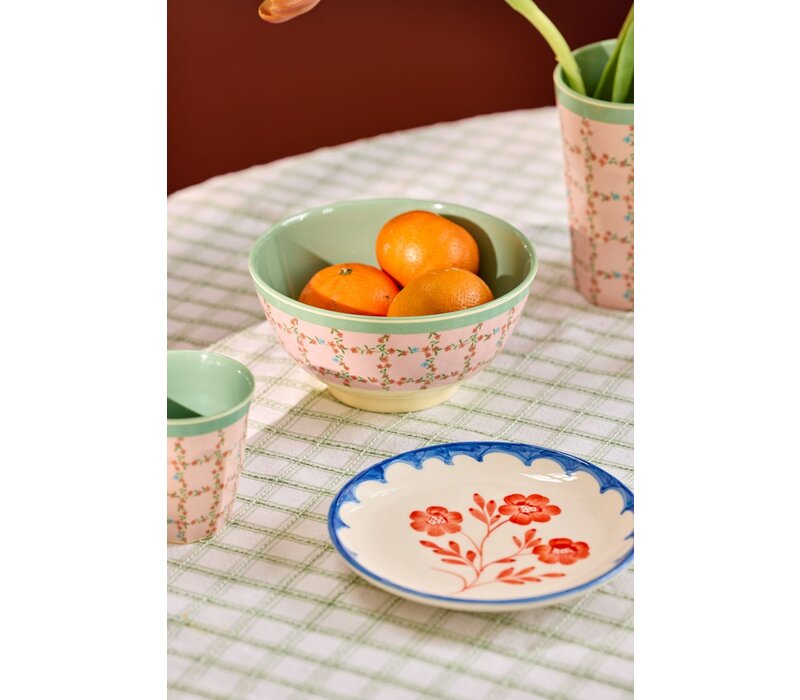 rice - Medium Kom - Checkered Stencil print