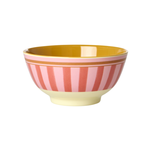 Medium Kom - Organic Stripes print - rice  Medium Kom - Organic Stripes print - rice