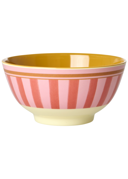 RICE Medium Kom - Organic Stripes print - rice