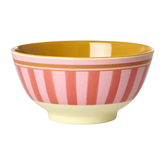 RICE Medium Kom - Organic Stripes print - rice