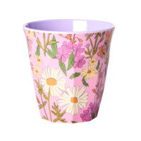 RICE -  Middelgroot beker Daisy Dearest print