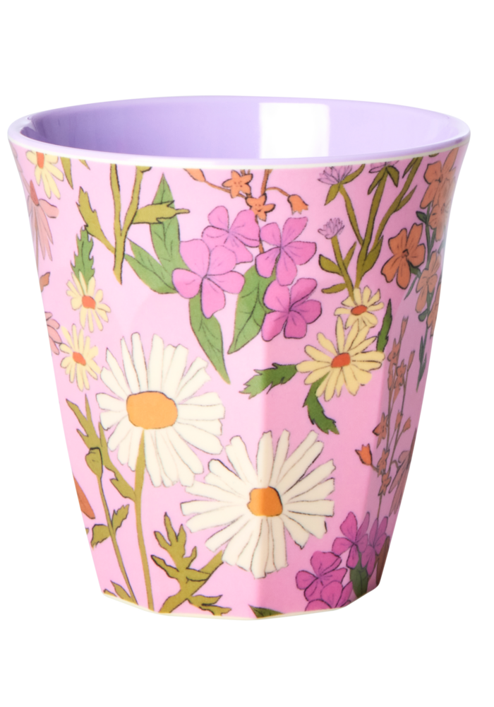 RICE -  Middelgroot beker Daisy Dearest print