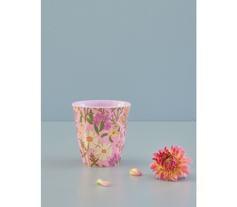 RICE -  Middelgroot beker Daisy Dearest print
