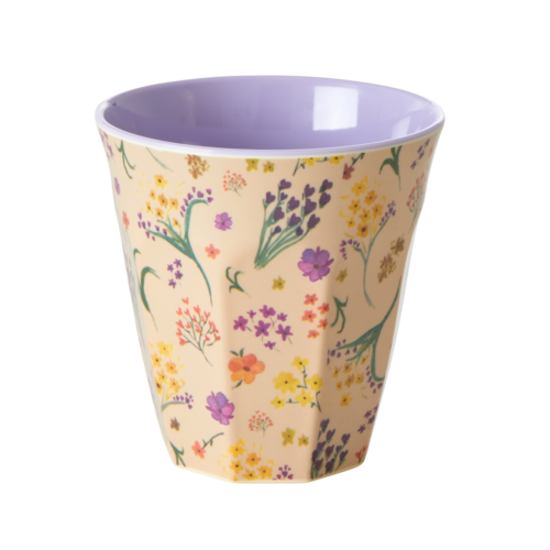 Middelgroot beker Wild Flower print - RICE 