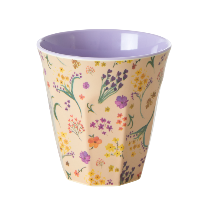 RICE Middelgroot beker Wild Flower print - RICE