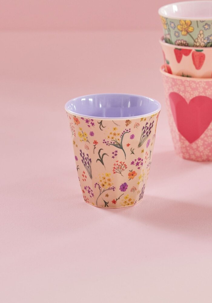 RICE -  Middelgroot beker Wild Flower print