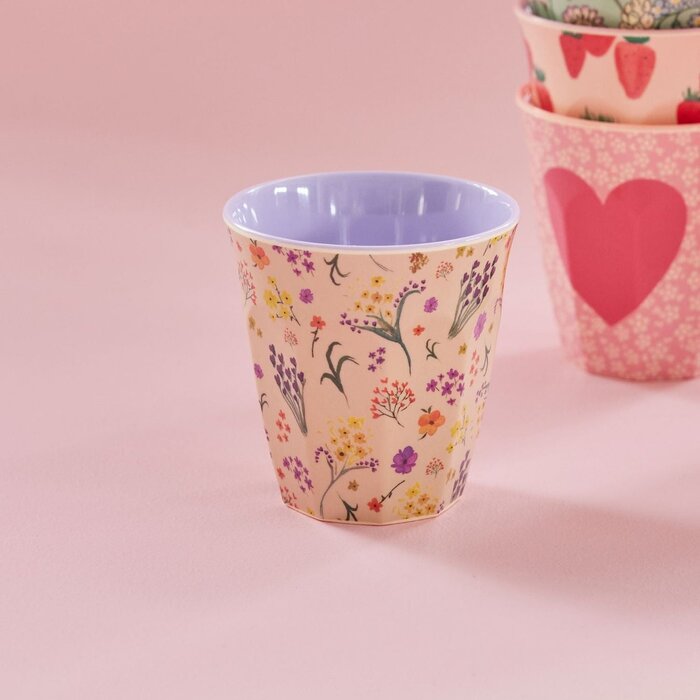 RICE -  Middelgroot beker Wild Flower print