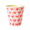 Middelgroot beker Sweet Hearts print - RICE