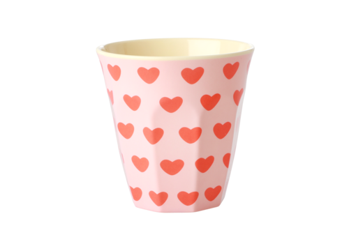 rice Middelgroot beker Sweet Hearts print - RICE