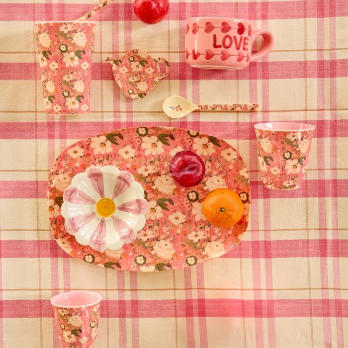 RICE -  Middelgroot beker Allison Flower print