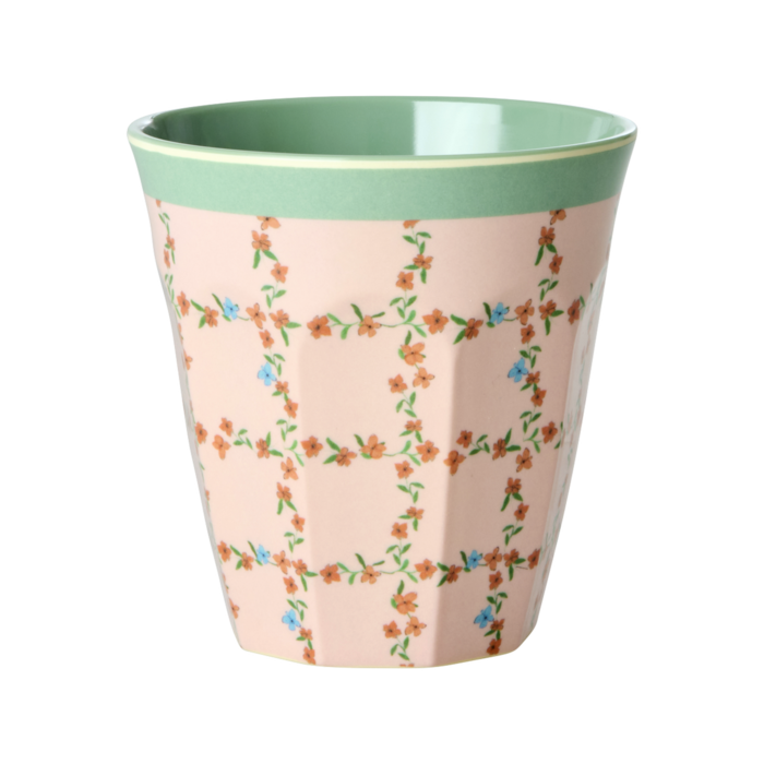 RICE Middelgroot beker Checkered Stencil print - RICE