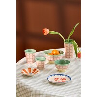 RICE -  Middelgroot beker Checkered Stencil print
