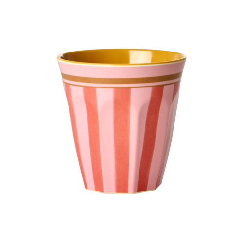 Middelgroot beker  Organic Stripes print - RICE  Middelgroot beker  Organic Stripes print - RICE