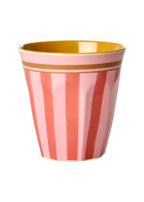 RICE Middelgroot beker  Organic Stripes print - RICE