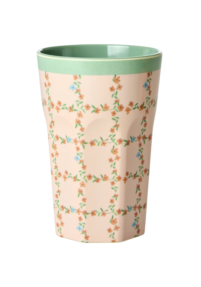 rice - Grote Beker - Checkered Stencil print