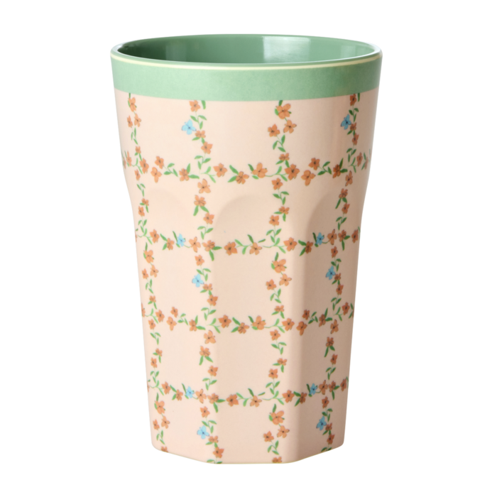 rice - Grote Beker - Checkered Stencil print