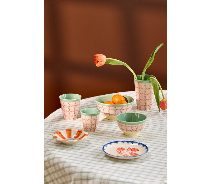 rice - Grote Beker - Checkered Stencil print