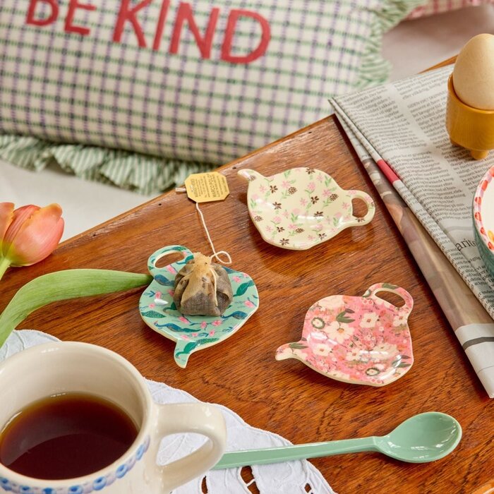 RICE Theezakjesbordje - Diverse Kleuren - rice