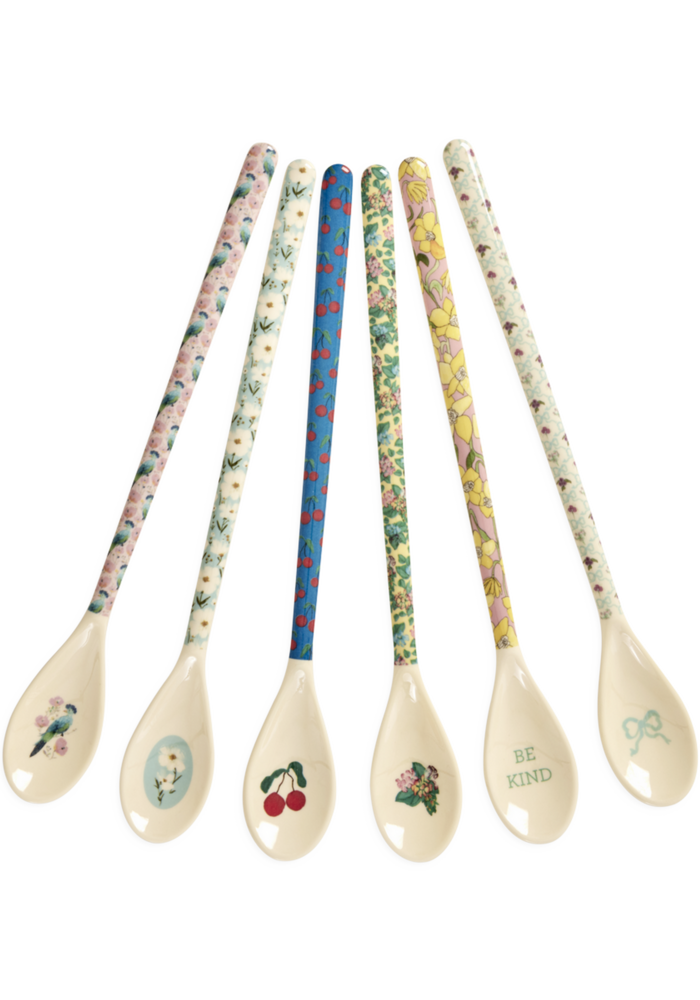 RICE - Set 6 lange lattelepels - Show Your True Colors Prints