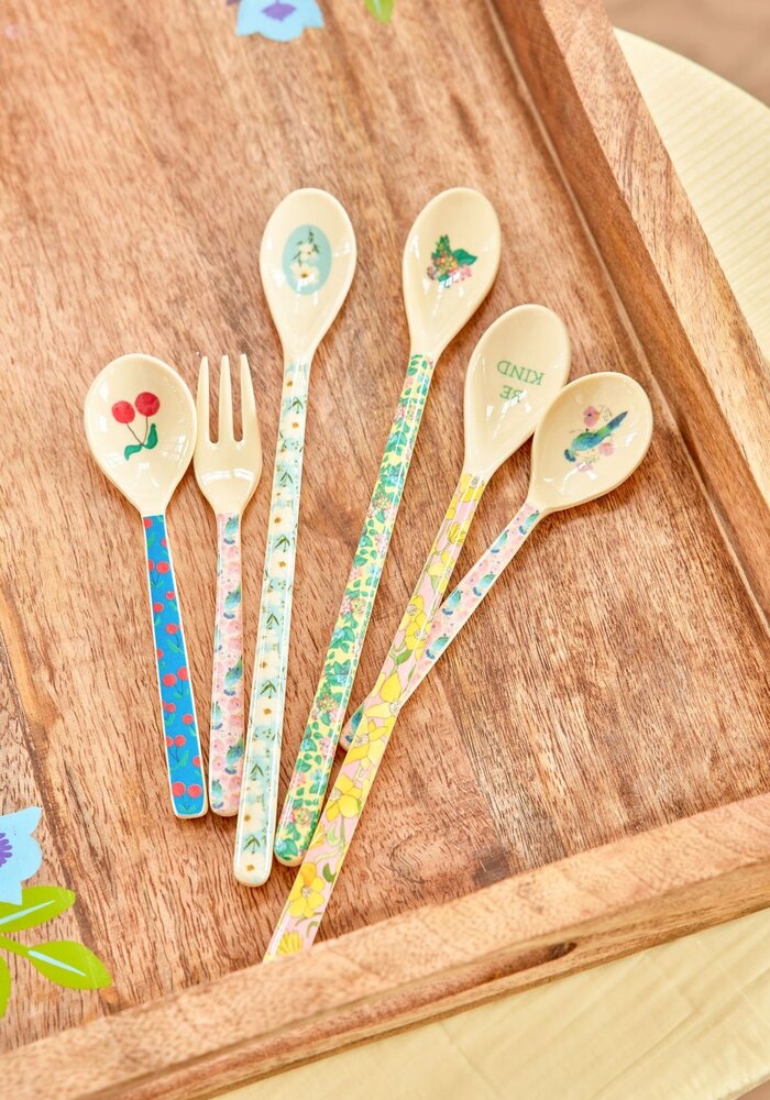 RICE - Set 6 lange lattelepels - Show Your True Colors Prints