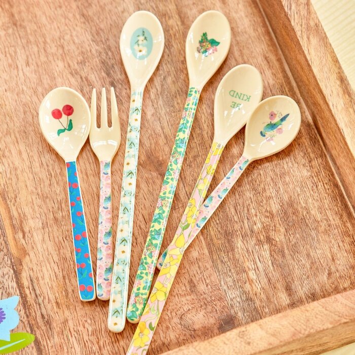 RICE - Set 6 lange lattelepels - Show Your True Colors Prints