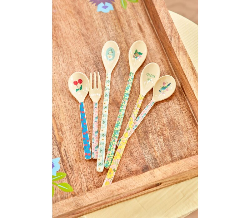 RICE - Set 6 lange lattelepels - Show Your True Colors Prints