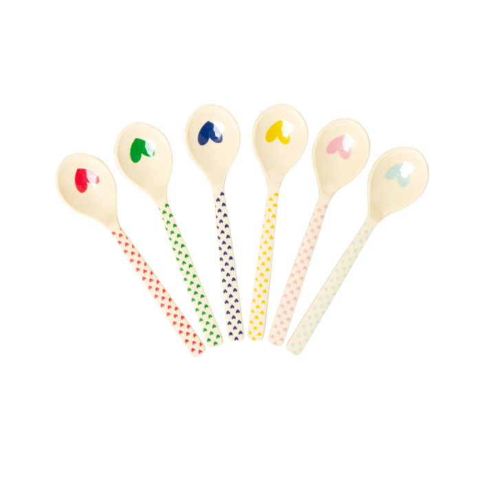 RICE Theelepels (set van 6) - Favorite Hearts - RICE
