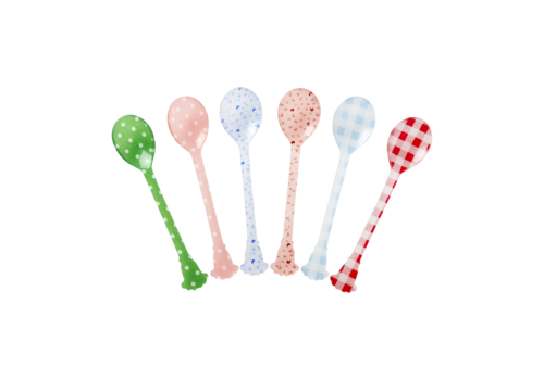 Rice Set 6 Theelepels - Multicolor - RICE