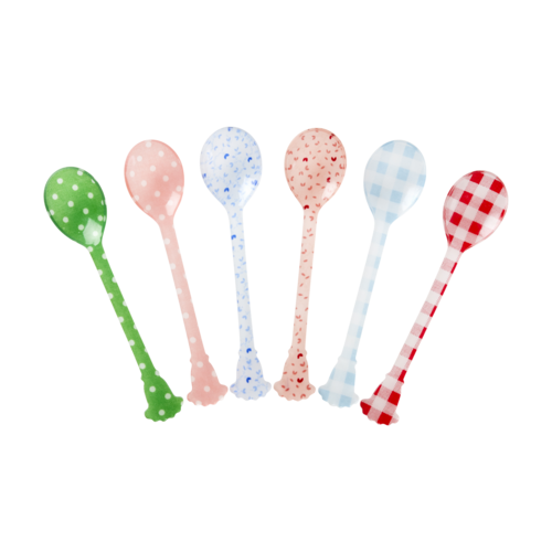 Set 6 Theelepels - Multicolor - RICE 