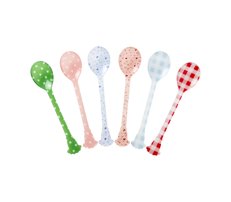 RICE - Set 6 Theelepels - Multicolor