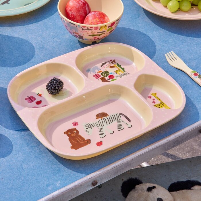 RICE -  Baby Dinerset - Wildlife Print