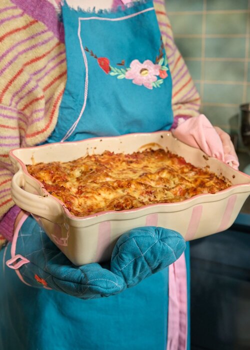 RICE Katoenen schort - Flower Vine design - rice