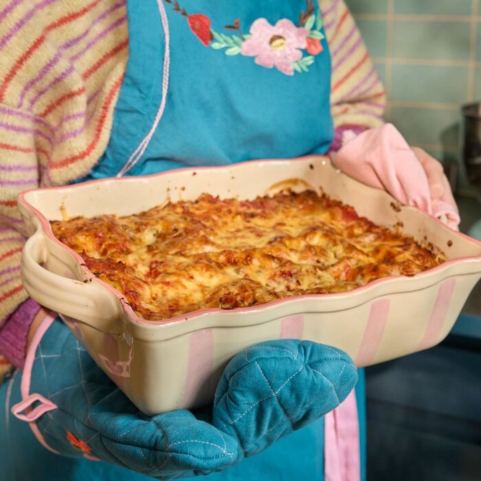 RICE Katoenen schort - Flower Vine design - rice