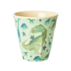 rice rice - Middelgroot Beker  - Dino Print
