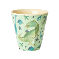 rice - Middelgroot Beker  - Dino Print