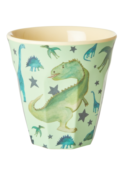 RICE Middelgroot Beker - Dino Print - rice