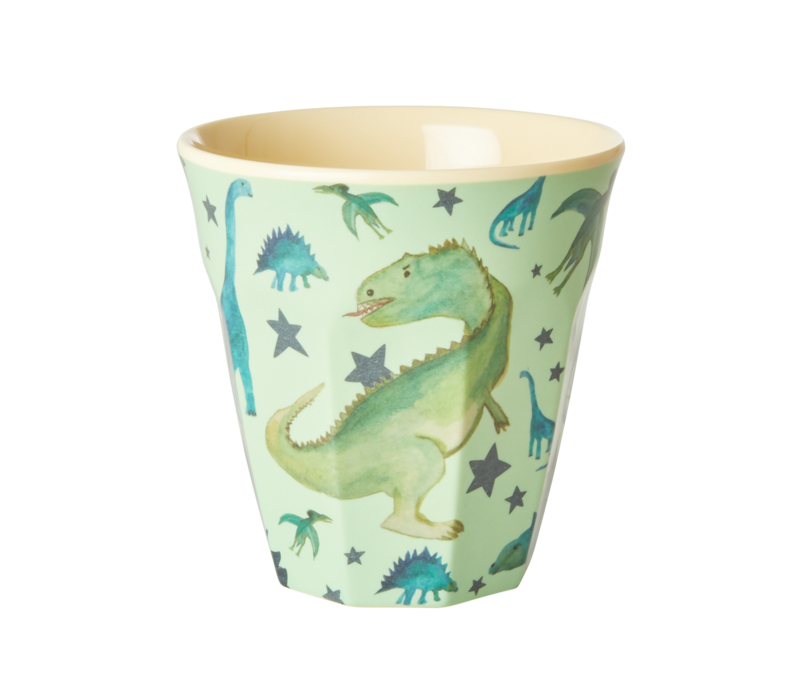rice - Middelgroot Beker  - Dino Print