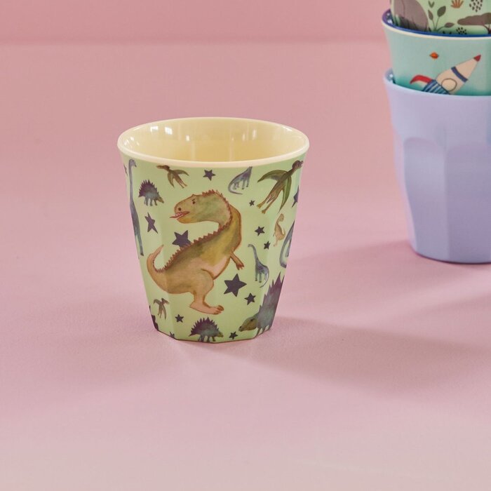 rice - Middelgroot Beker  - Dino Print