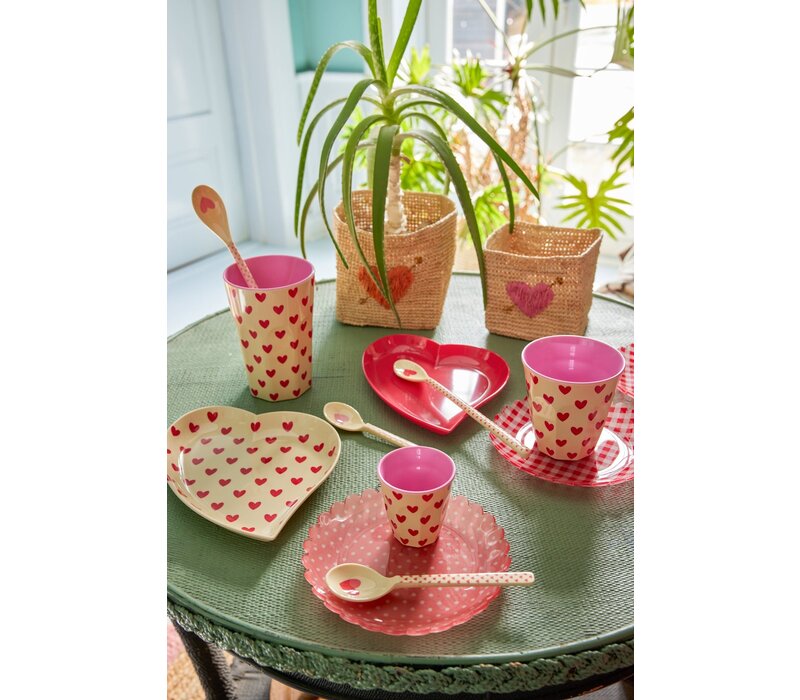 rice - Grote Beker - Darling Hearts Print