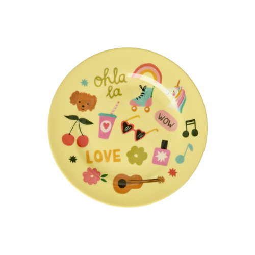 Kinderbord - Unicorn Love Print - rice  Kinderbord - Unicorn Love Print - rice