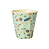 rice rice - Middelgroot Beker - Sport Print