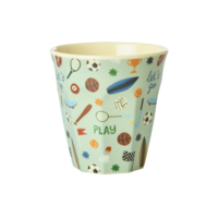 rice - Middelgroot Beker - Sport Print