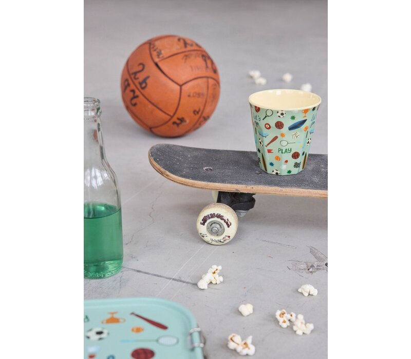 rice - Middelgroot Beker - Sport Print