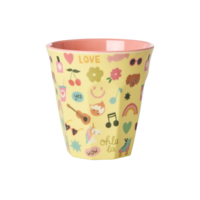 rice - Middelgroot Beker - Unicorn Love Print